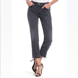 Grlfrnd Tatum Jeans Cropped Bootcut Grey/Black